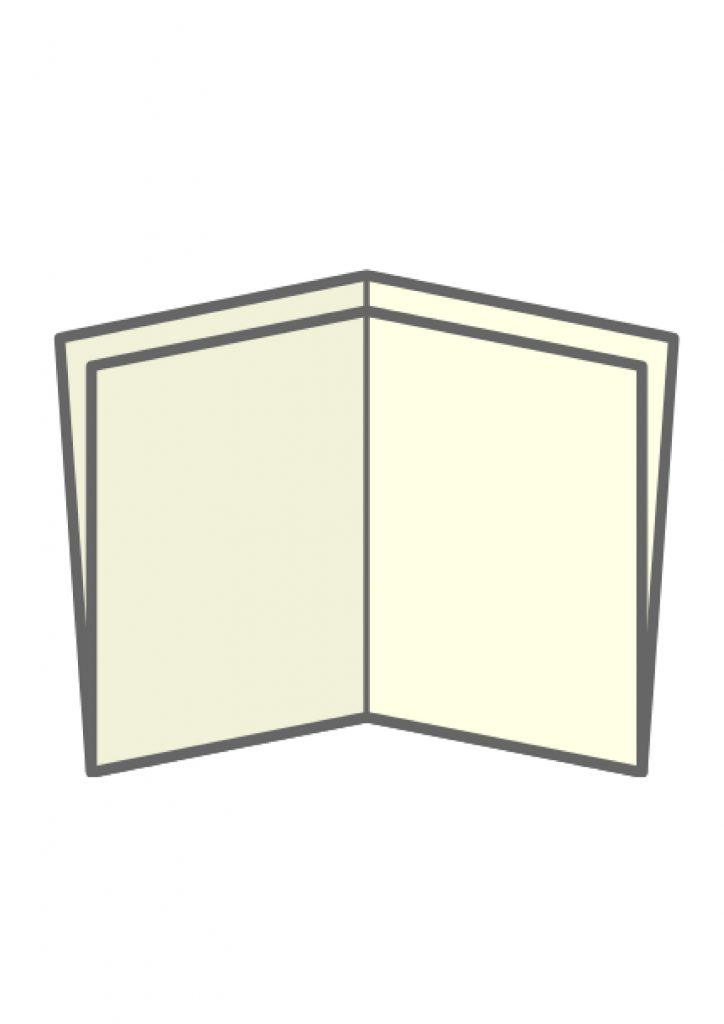 cross fold - types of brochure folds - chilliprinting