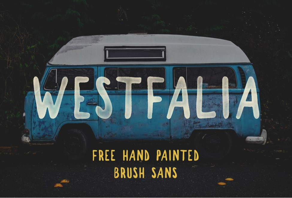 Handwritten style - Westfalia Font